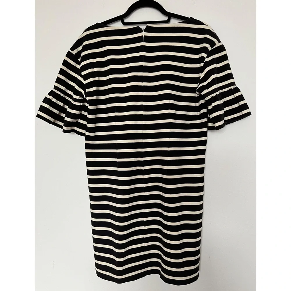 J.Crew midi striped navy/white dress